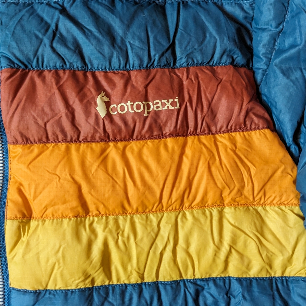 Cotopaxi Fuego Jacket Indigo Stripes W's Medium Like New - Picture 3 of 6